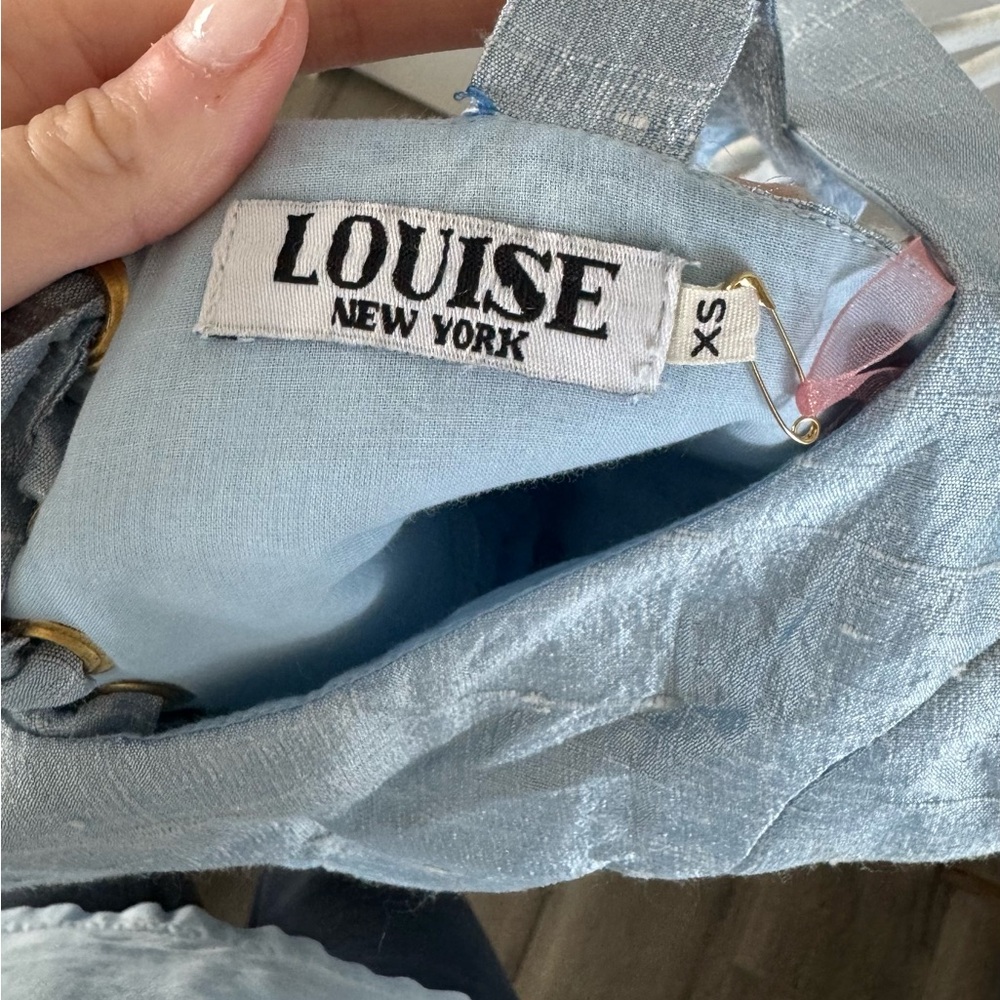 MARIE DRESS IN POWDER BLUE - Picture 11 of 11